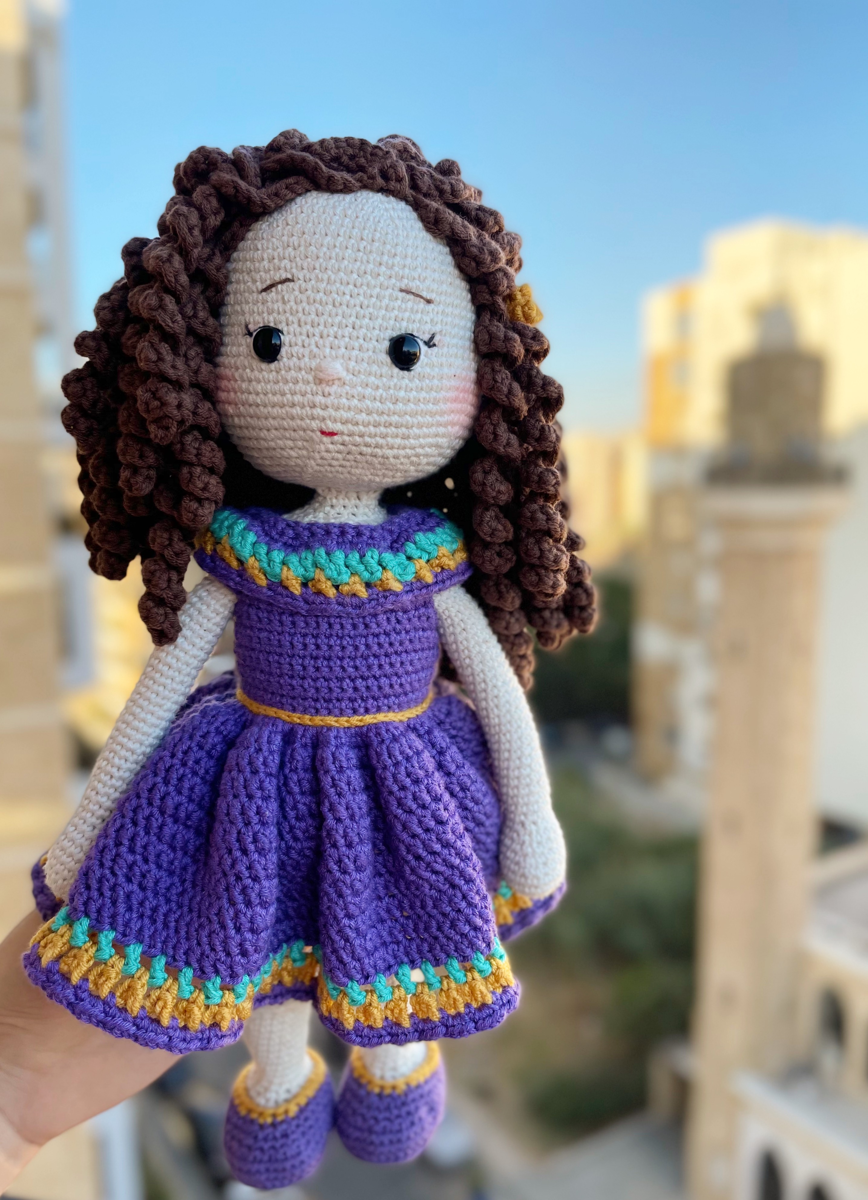 Curly Girl Purple