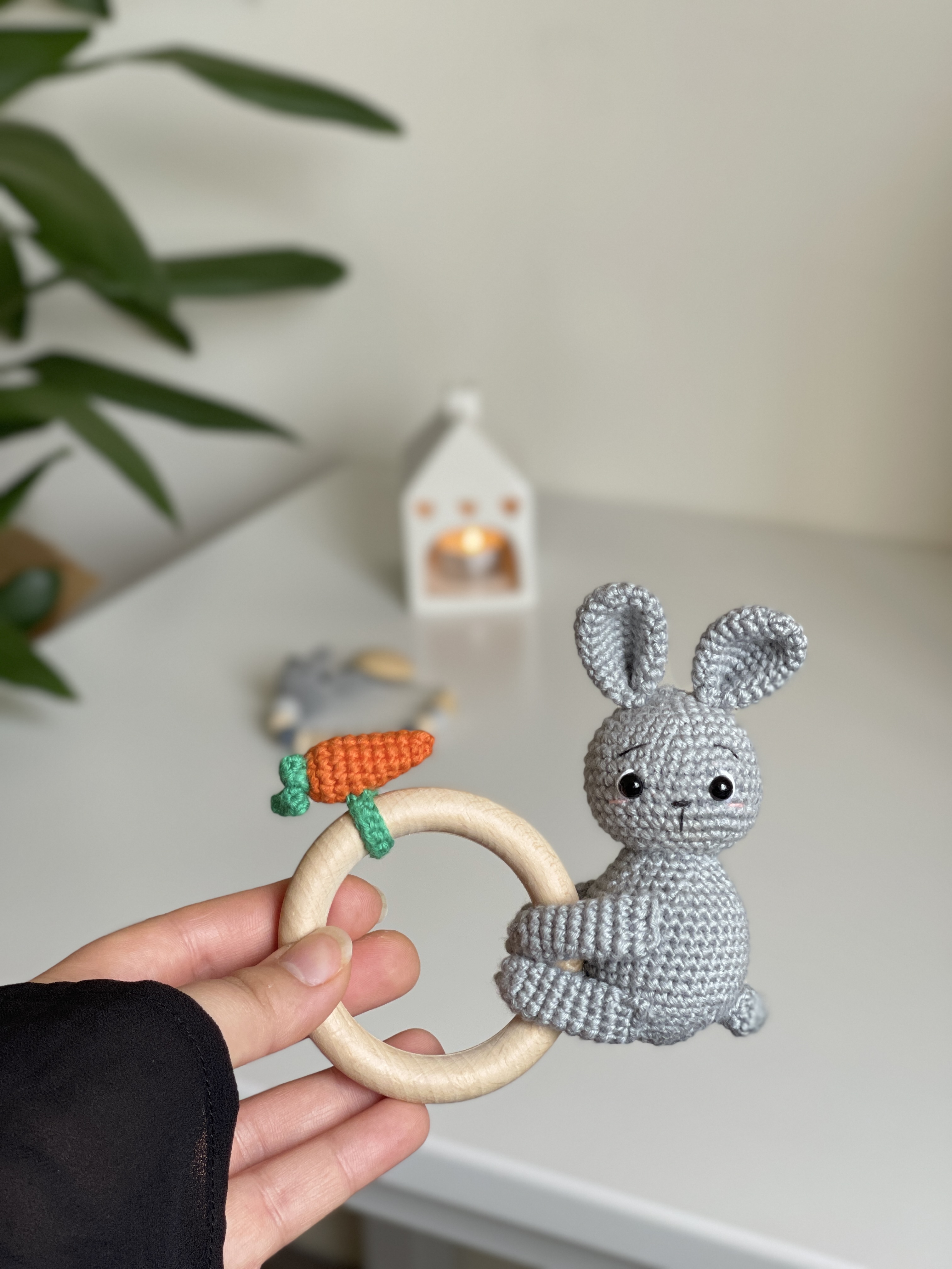 Bunny Rattle with Carrot